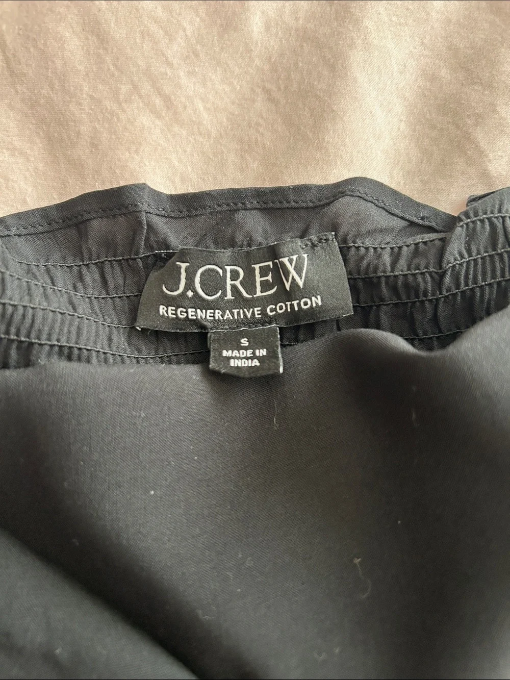 J. Crew Classic Black Thin Slip Dress with Spaghetti Straps Sheer Size Small